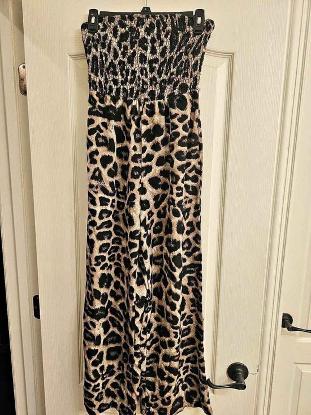 Leopard Print Wide Leg Pants